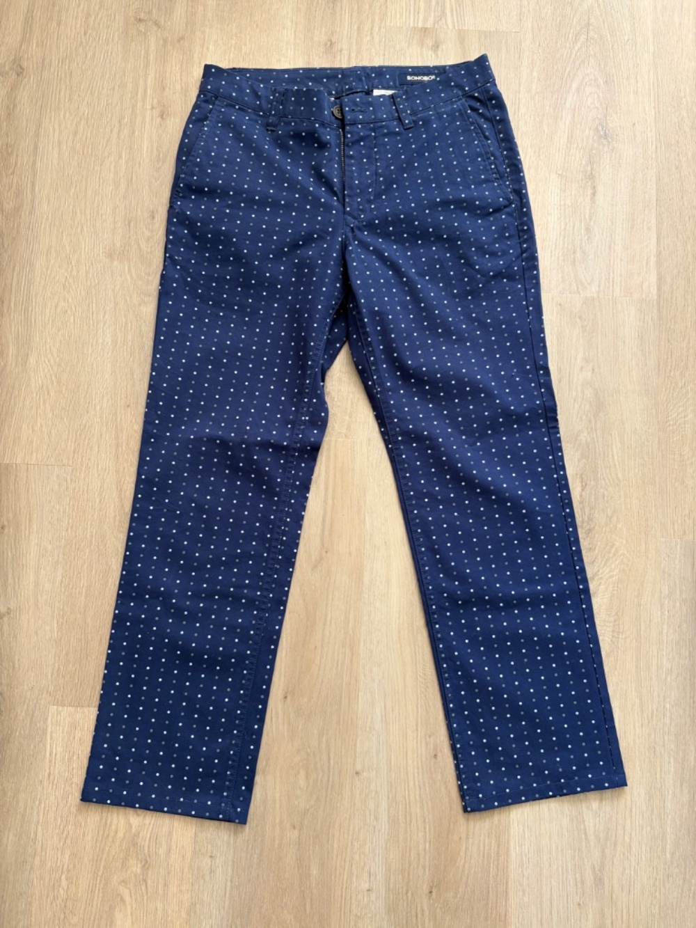 Bonobos dotted blue pants - size 29 slim straight